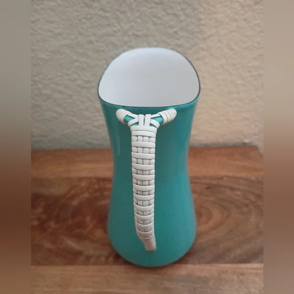 Vintage Dansk Kobenstyle Robin Egg Blue Enamel Pitcher Jens Denmark Turquoise - Picture 3 of 6